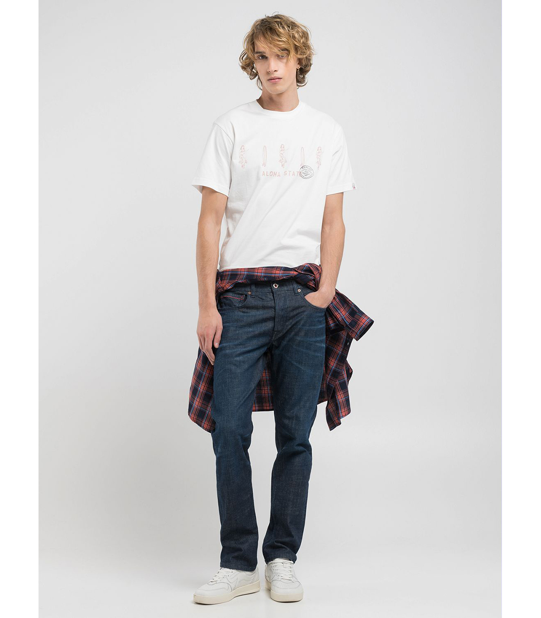 ストレートフィットGROVER Rロゴデニム 詳細画像 ダークブルー 3